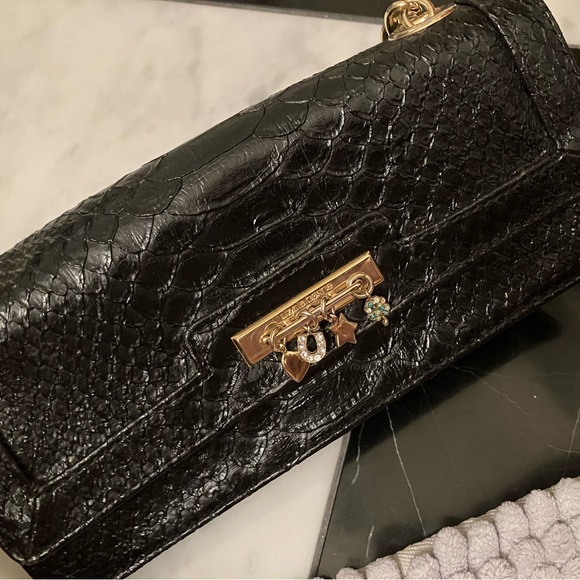 Liz Claiborne Black Crocodile Bag - Picture 3 of 11